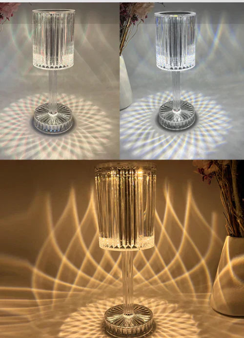 Norvo | Dimbar Krystall Bordlampe Med Moderne Design