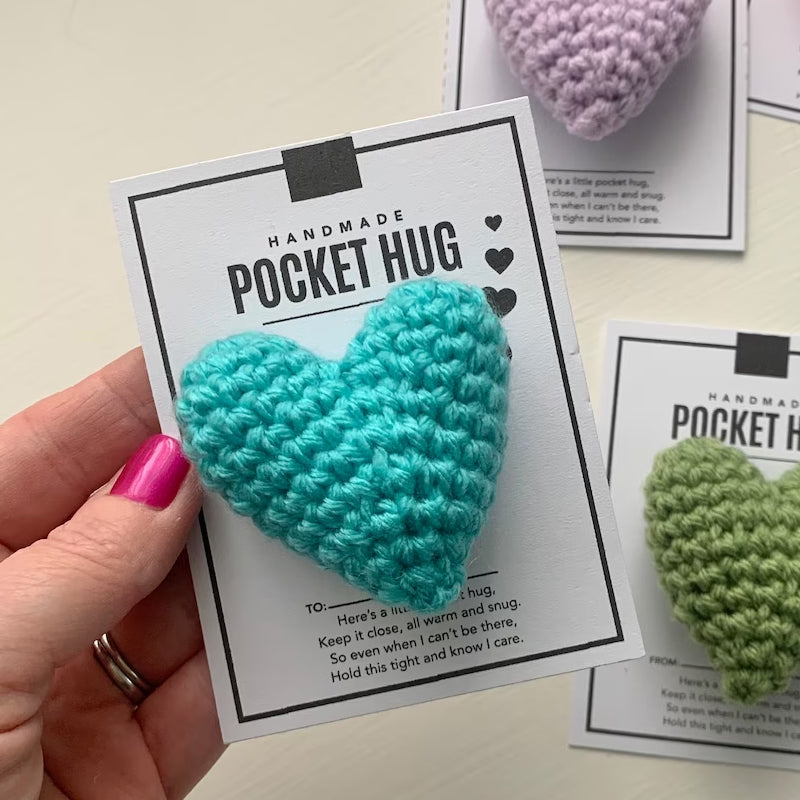 Norvo | Pocket Hug Heklet Hjerte Liten Gave