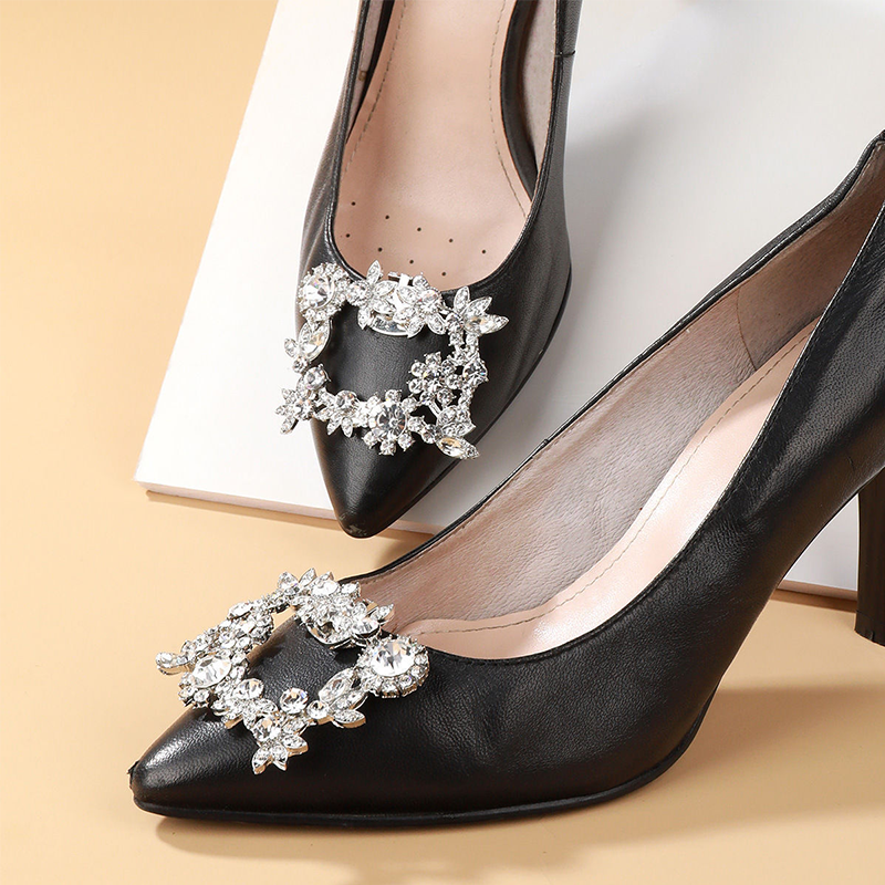 Norvo | Detachable Rhinestone Hæler med Spenne