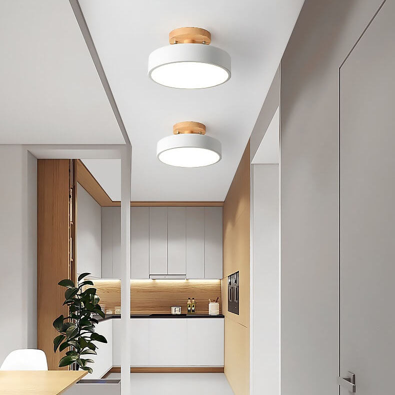 Norvo LED Rund Taklampe | Nordisk Design | Semi-Flush Montering | Økonomisk Innendørs Belysning