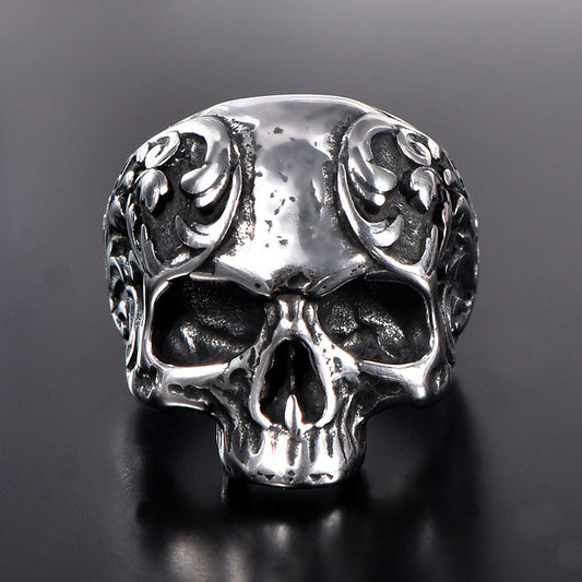 Norvo | Punk Stil Titan Hodeskalle Ring
