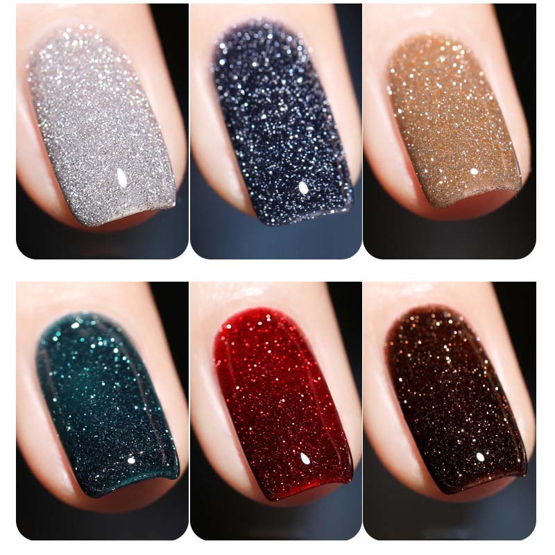 Høy tetthet glitter neglelakk gel | Norvo