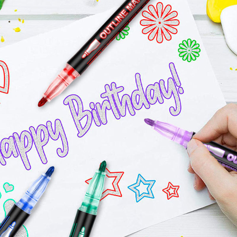 Norvo | Farge Lysstav Graffiti Highlight Pens