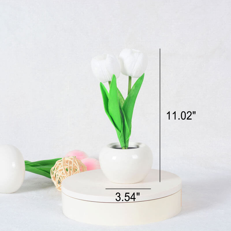 Norvo | Moderne Kreativ Simulering Tulipan Peony LED Nattlys Bordlampe