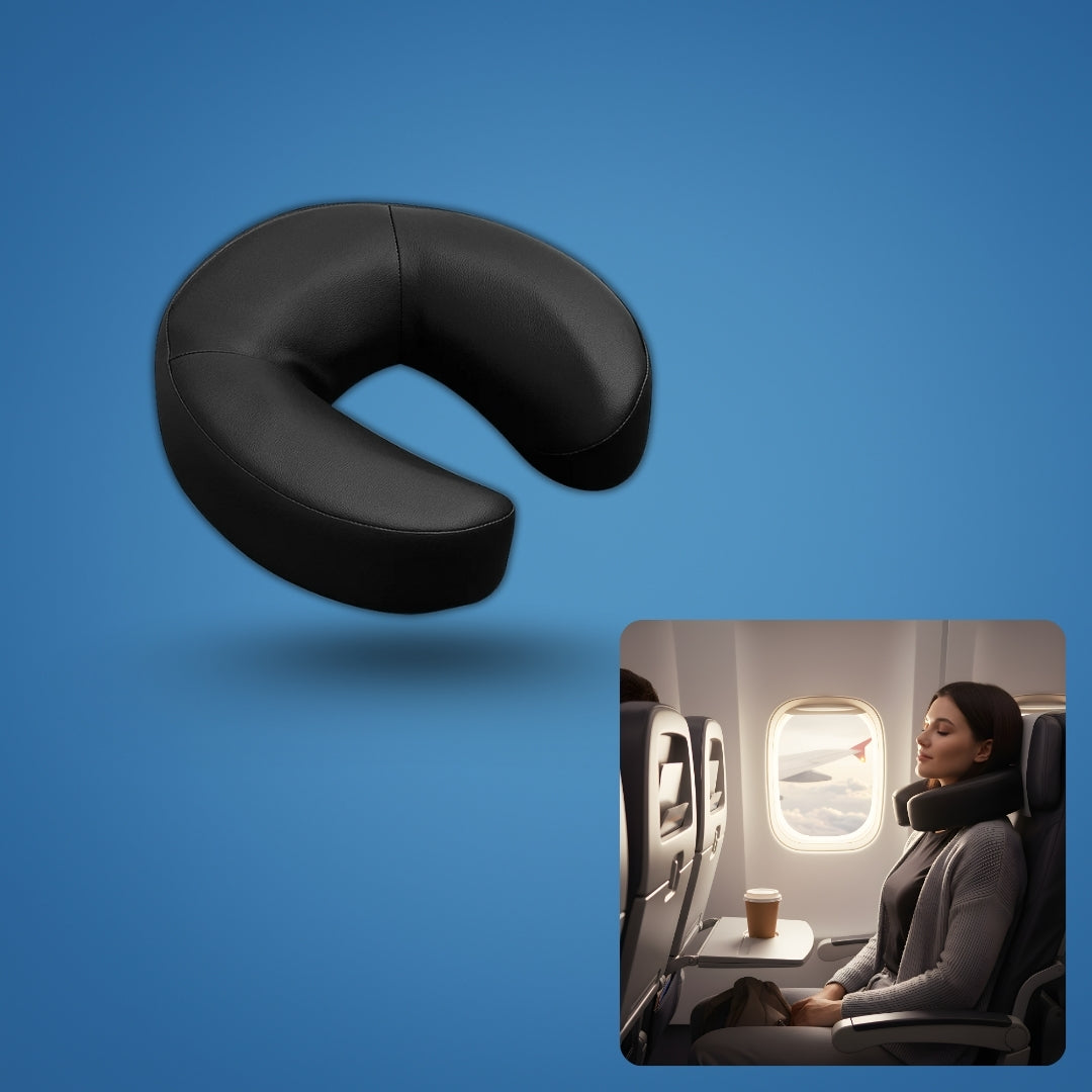 Nakkesmerter Lindring – Ergonomisk U-formet Støtte – Lett Komfort for Flyreiser & Lange Reiser Norvo
