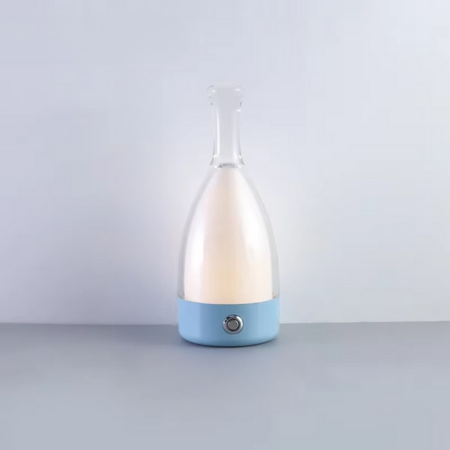 Norvo | Vinflaske Skrivebord Lampe med Bluetooth Høyttaler – Oppladbar Moderne Kveldsbelysning