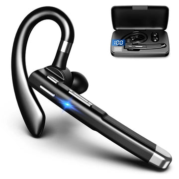 Norvo | RoadMic Pro – Trådløst Bluetooth 5.1 headset med dualmikrofon og støyreduksjon for samtaler og arbeid