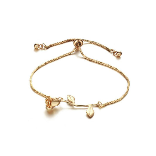 Norvo | Rose Blomst Charm Armbånd