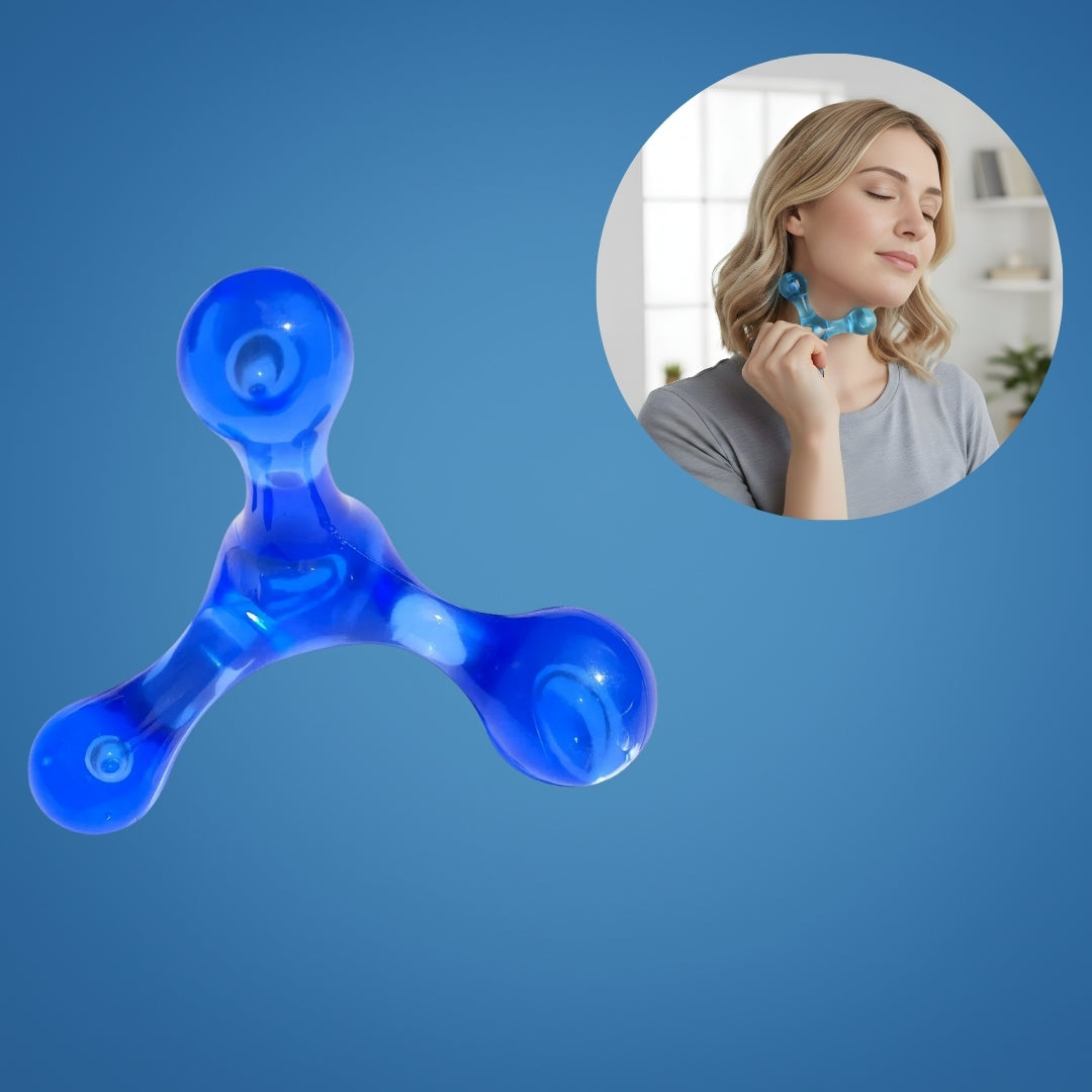 Dypvevsmassasje smerterelief – Kompakt håndholdt – Lindrer knuter og spenninger i rygg, nakke, ben Norvo