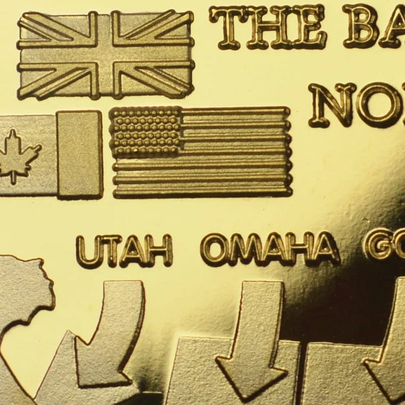 Norvo | D-DAY LANDINGENE 1944 24kt Gull Minnemynt