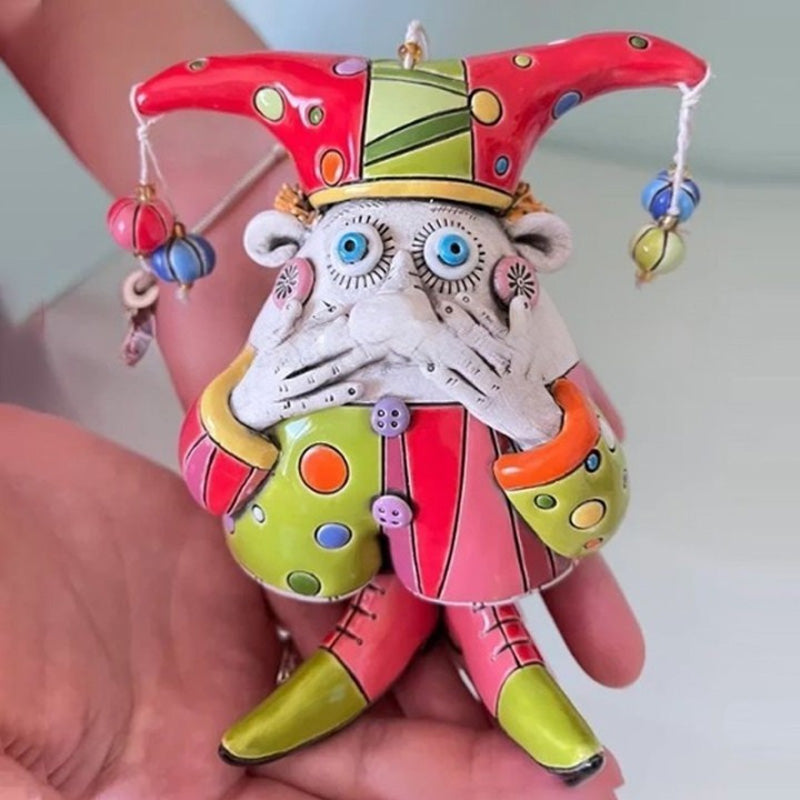 Norvo | Harpiks Vindklokke Klovne dekorasjon