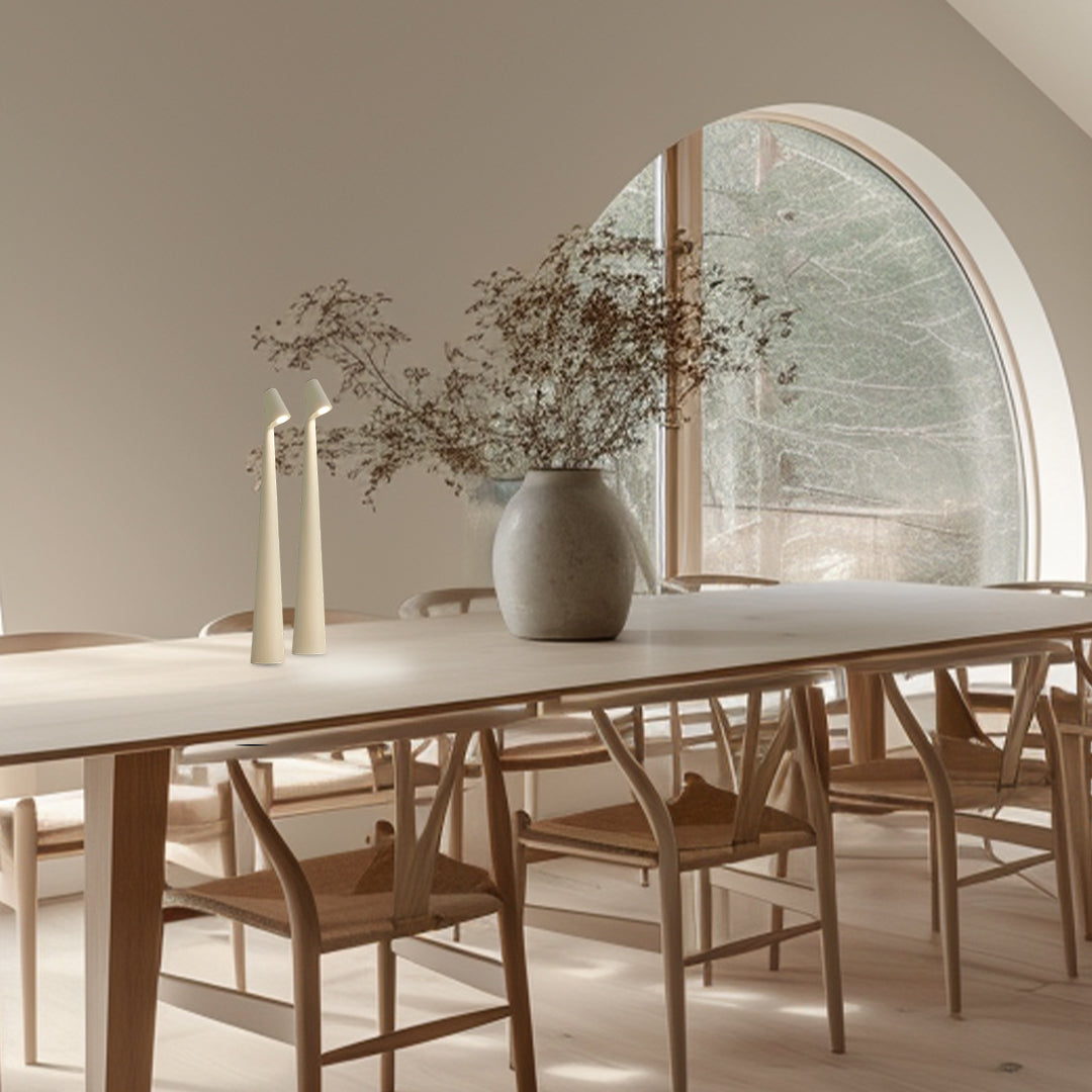 Norvo | Bordlampe Moderne Rød Metall LED Lys