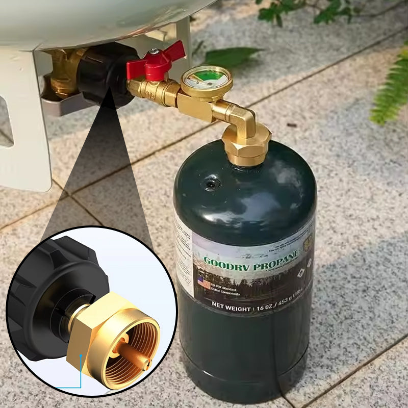 Norvo | Høyt vurdert propan påfyllings albueadapter med tankindikator