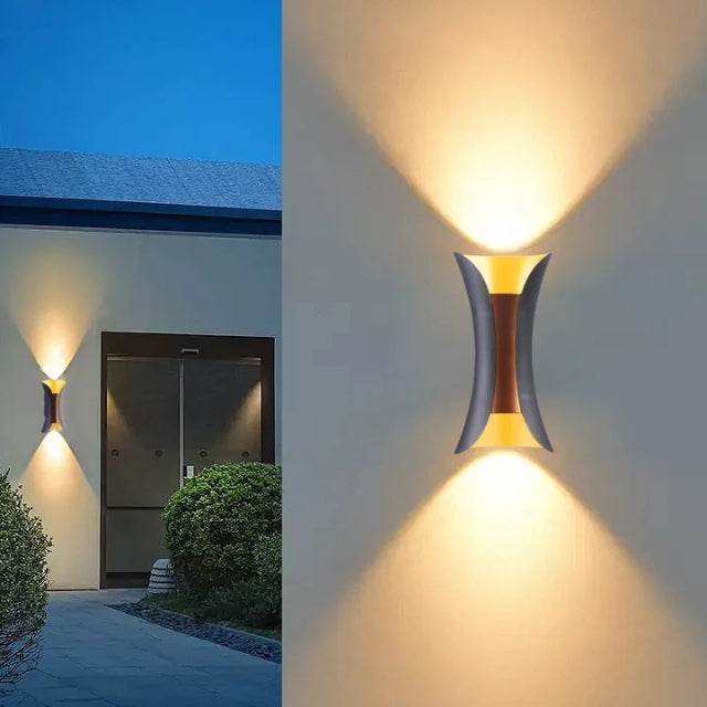Norvo | 6W-10W LED Utendørs Vegglampe – Vanntett Hage- og Terrasselys for Innendørs og Utendørs Bruk