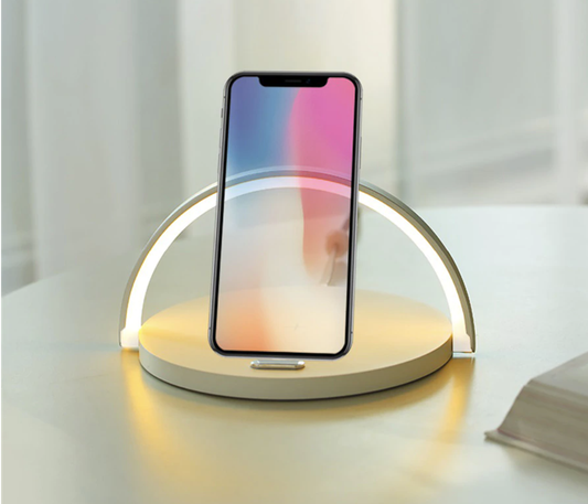 Norvo | Bowlight Design 3-i-1 Nattlys – Trådløs Lader & Lampe