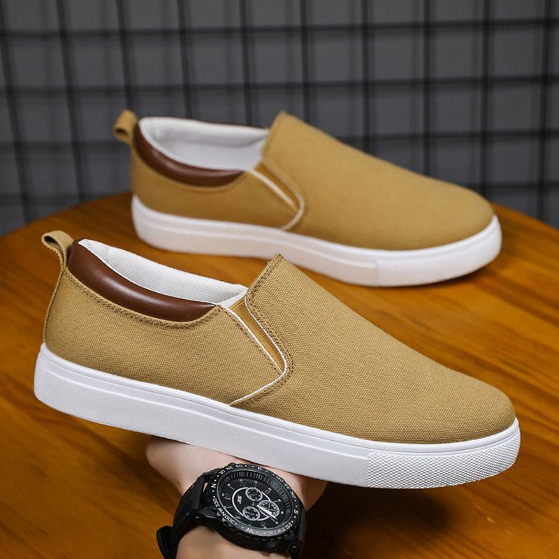 Norvo | Slip-On Sko laget av lerret for menn