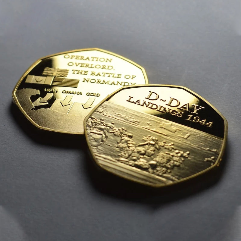 Norvo | D-DAY LANDINGENE 1944 24kt Gull Minnemynt