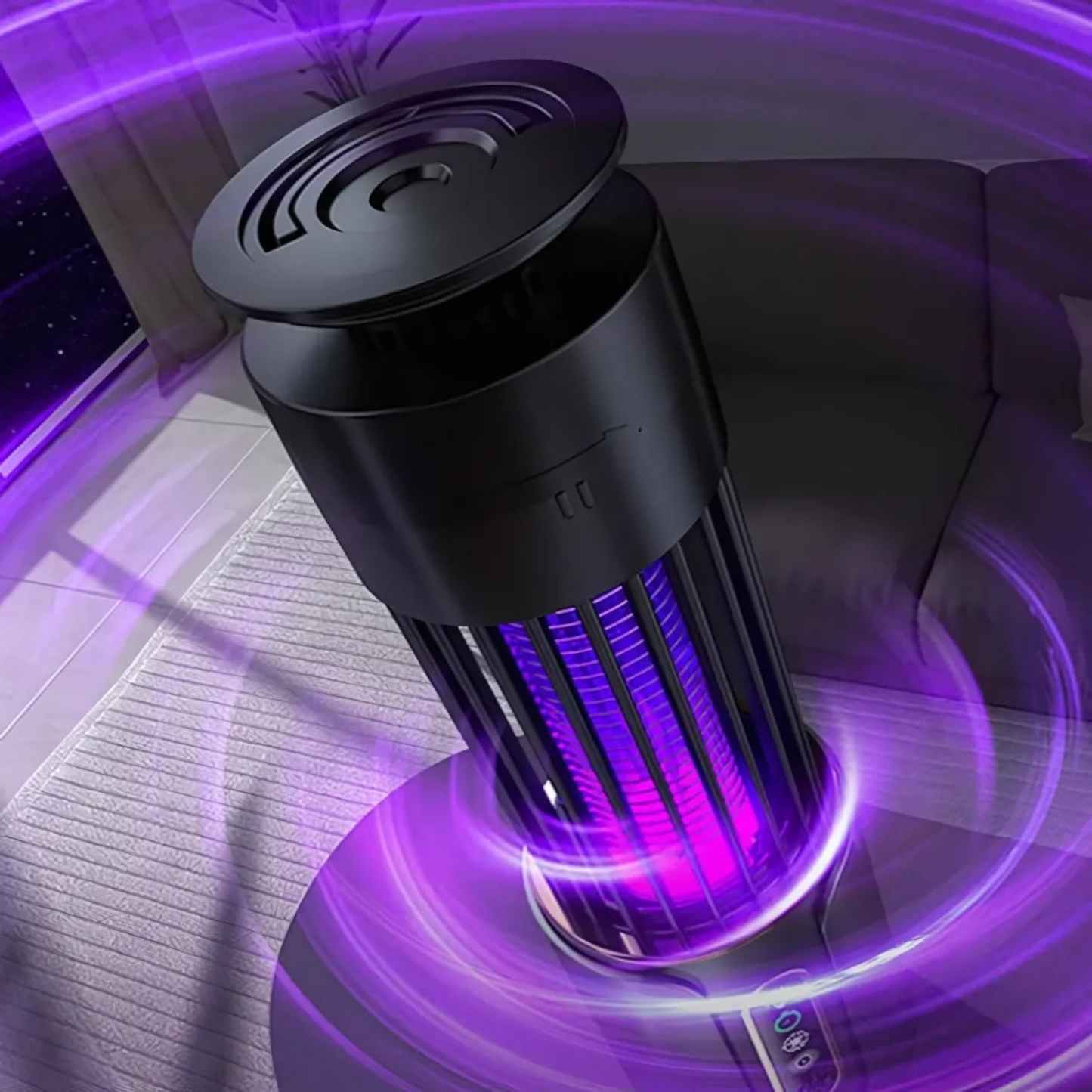 Norvo | Lunavax Elektrisk Mygglampe | USB Oppladbar | Stillegående & Kjemikaliefri | Insektdreper for Innendørs & Utendørs