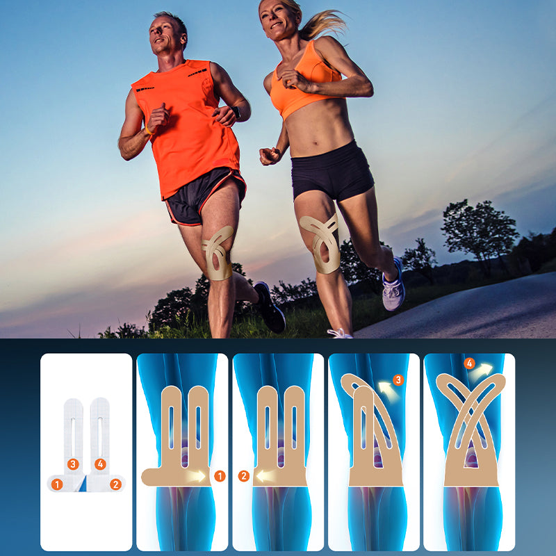 Norvo | Forhåndskuttet kinesiotape for knær