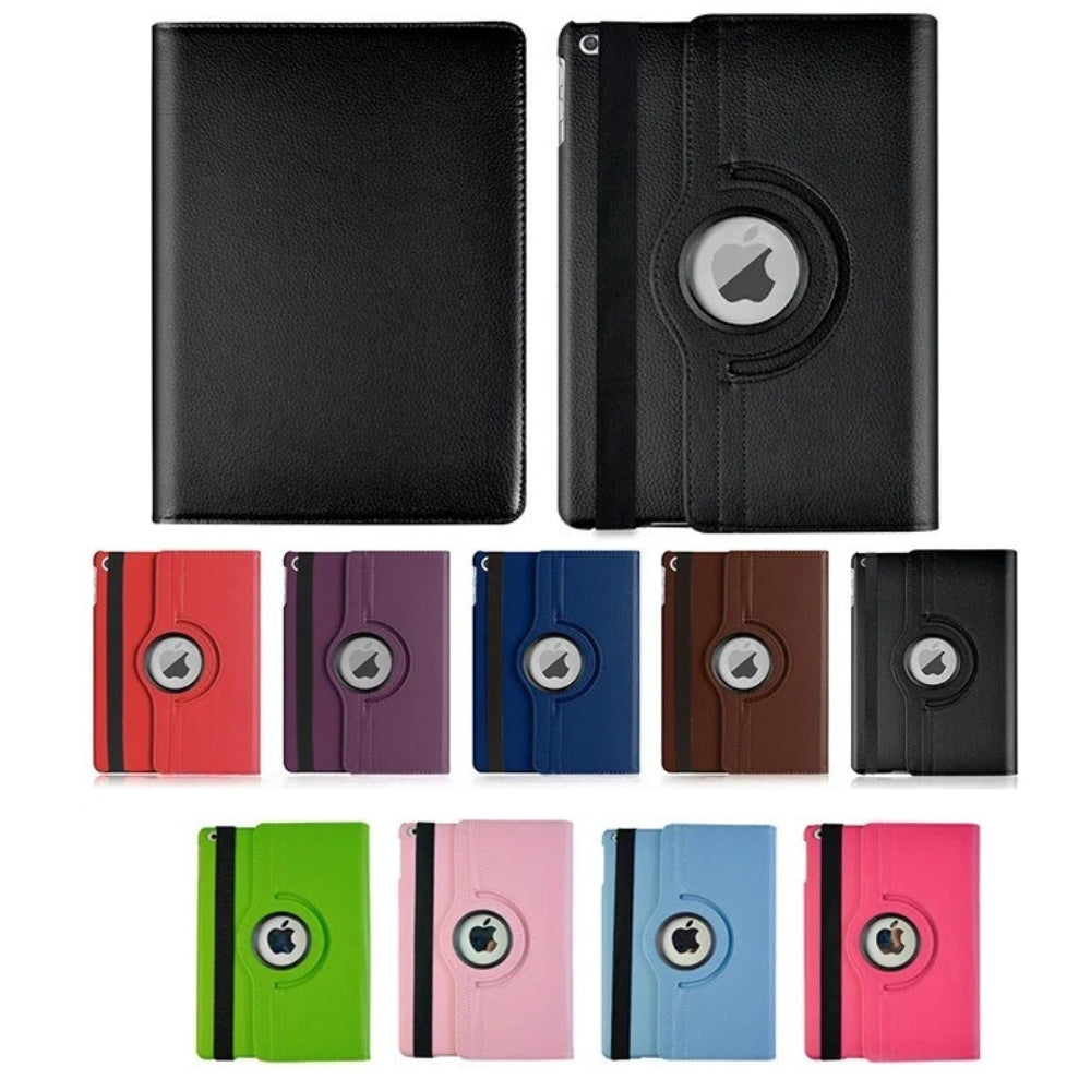 Norvo | 360-graders roterende smart lærdeksel for iPad – Automatisk søvn/vekk, beskyttende omslag