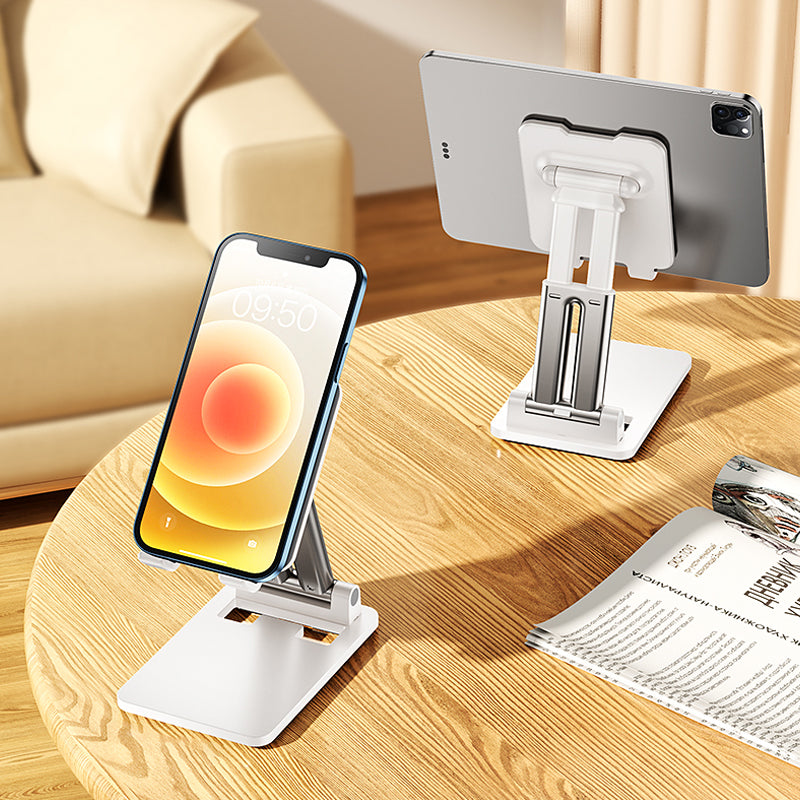 Norvo | Justerbar Ergonomisk Sammenleggbar Tablet/Telefon Stativ