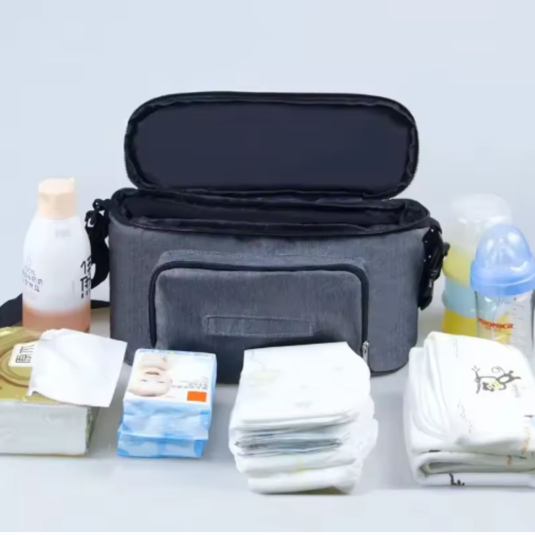 Norvo | Multifunksjonell Barnevognveske med Isolert Rom og Wipes Dispenser