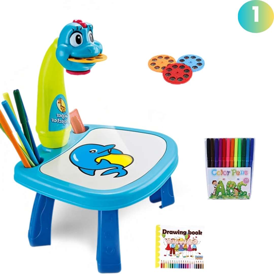 Norvo | ArtGlow Prosjektor | Inspirer Kreativitet & Læring - LED Tegnepen & Skrivebrett for Barn