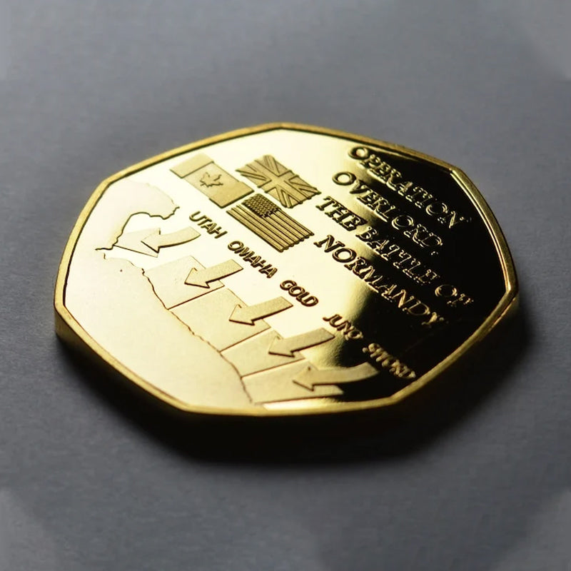 Norvo | D-DAY LANDINGENE 1944 24kt Gull Minnemynt