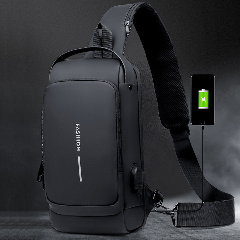 Norvo | USB-lading Sport Sling Tyverisikker Skulderveske