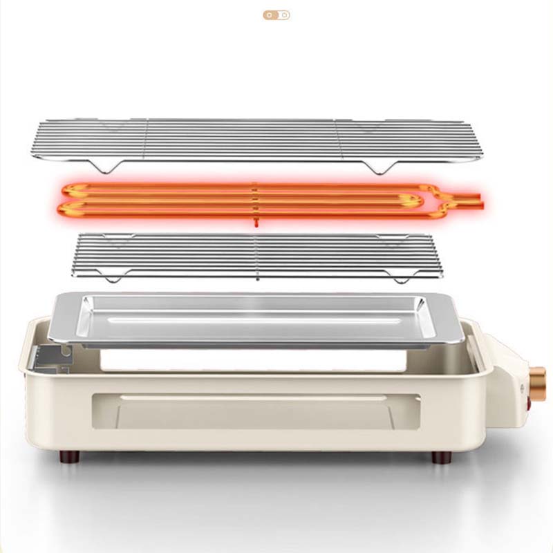 Norvo | Innendørs Røykfri Grill, Non-Stick Matlaging Avtagbar Plate