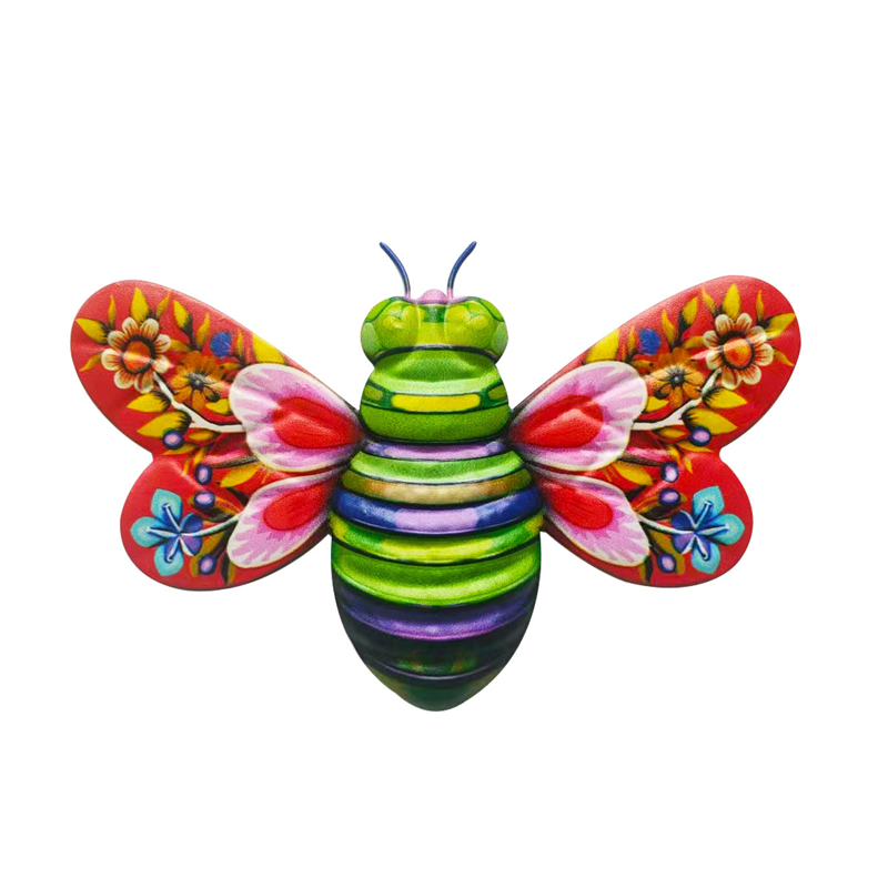 Norvo | Iron Bee Art Sculpture Hengende Veggdekorasjoner for Hage