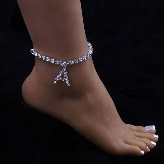 Norvo | Rhinestone Buchstav Ankelbånd
