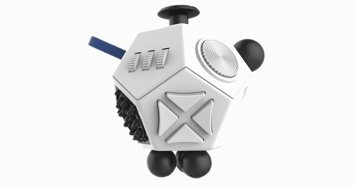 Norvo | Fidget Dodecagon – 12-sidet fidget kube lindrer stress og angst reduserer depresjon kube for barn og voksne med ADHD ADD OCD autisme