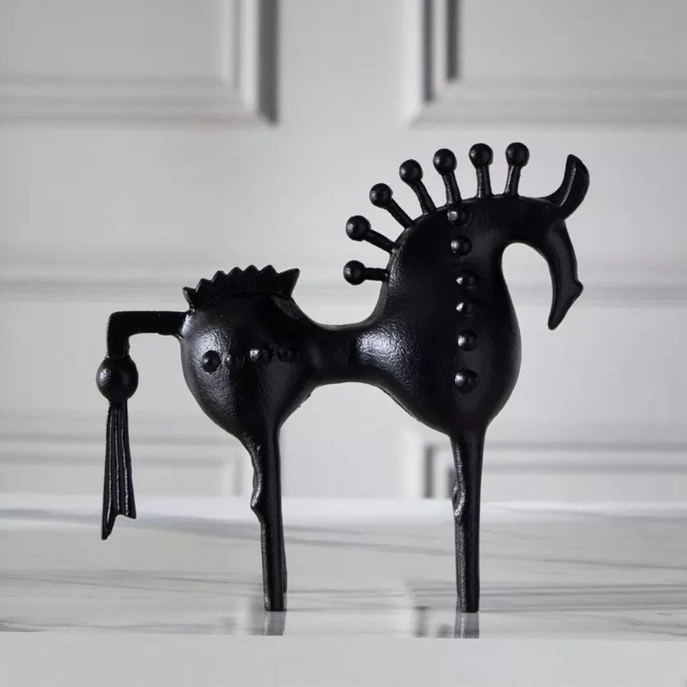 Norvo | Black Stallion Metall Skulptur