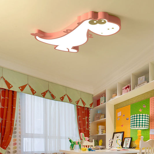 Norvo | DinoBright LED Taklampe | Kreativ Dinosaur Design | Barnerom Lampe | Varm & Hvit Lys | Dempbar