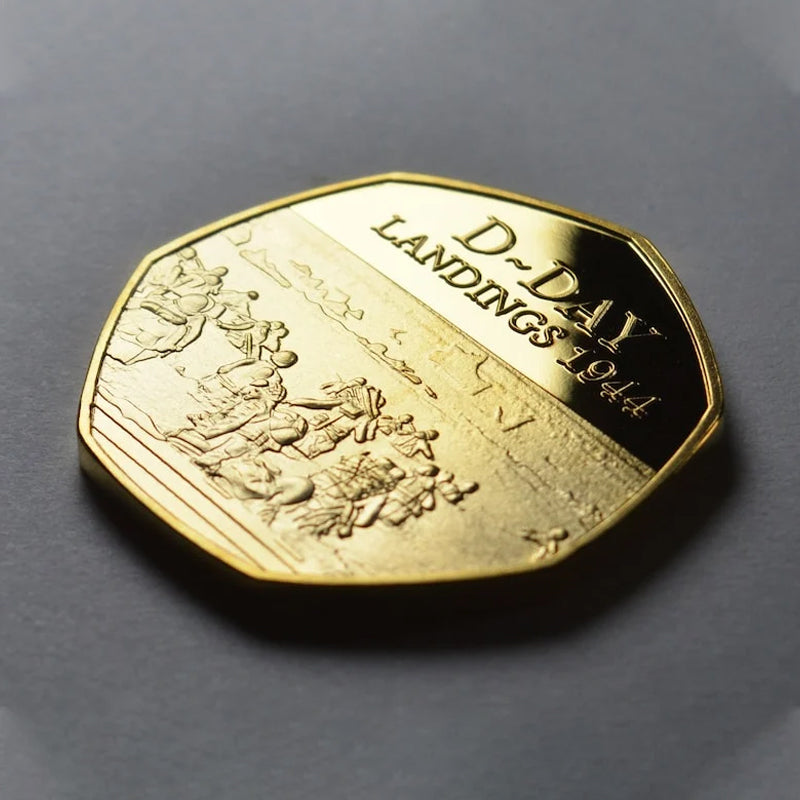 Norvo | D-DAY LANDINGENE 1944 24kt Gull Minnemynt