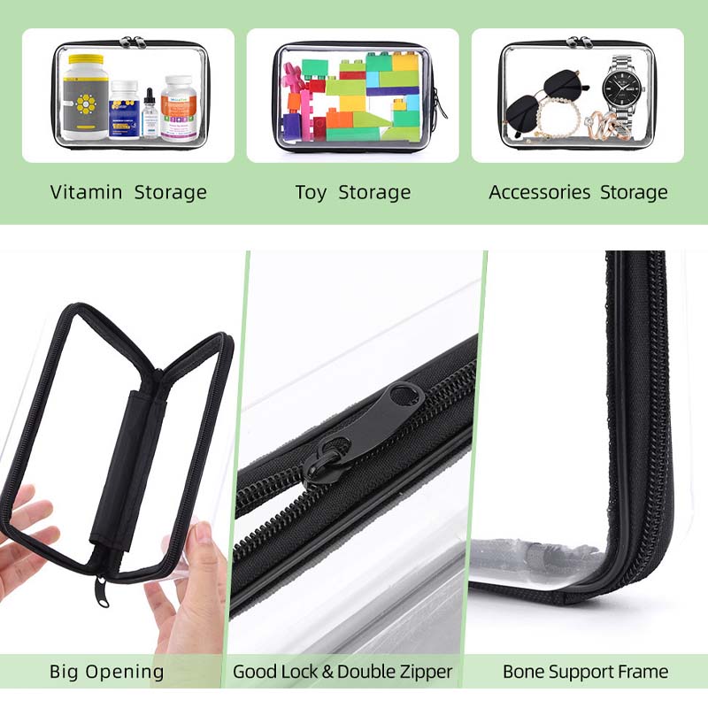 Norvo | Stort Kapasitet Glidelås Oppbevaringsboks Sett