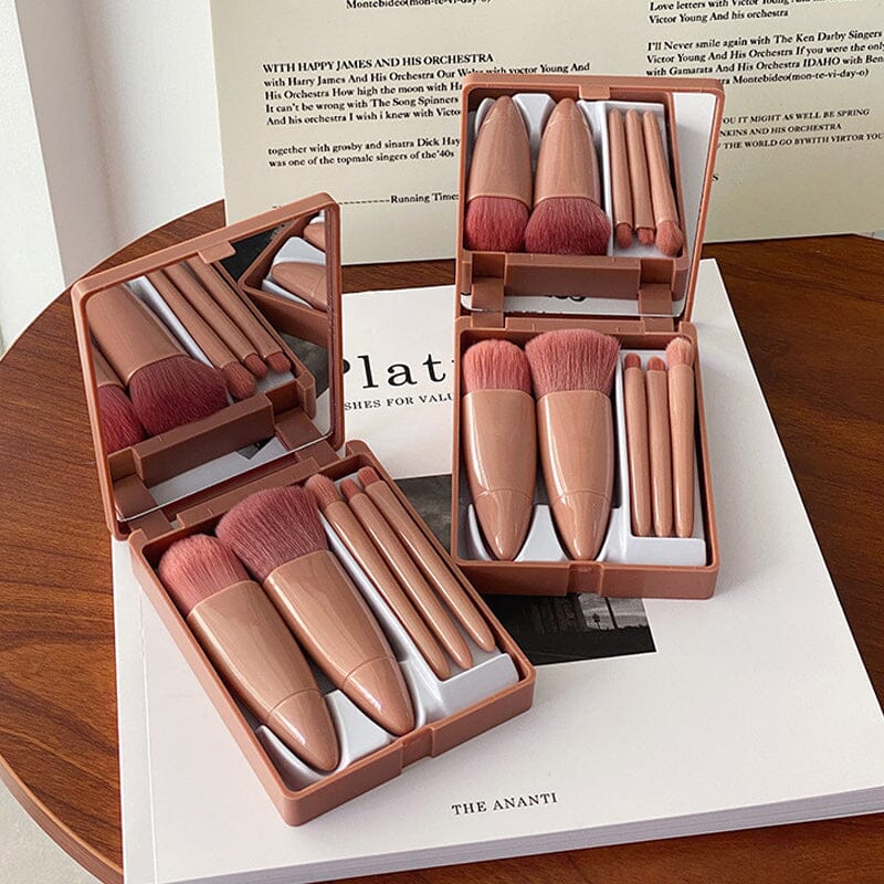 Norvo | Bærbar sminkebørste med speil