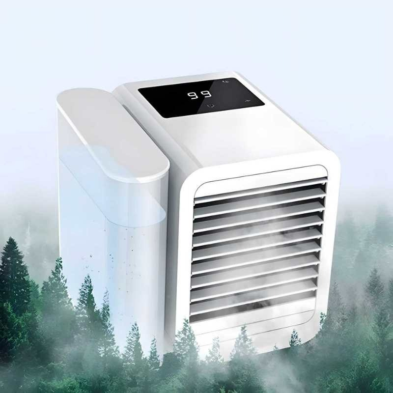 Norvo | Hexton | Bærbar MicroCool Mini Klimaanlegg med 1000ml Vannbeholder | Personlig Kjøling & Luftfukter