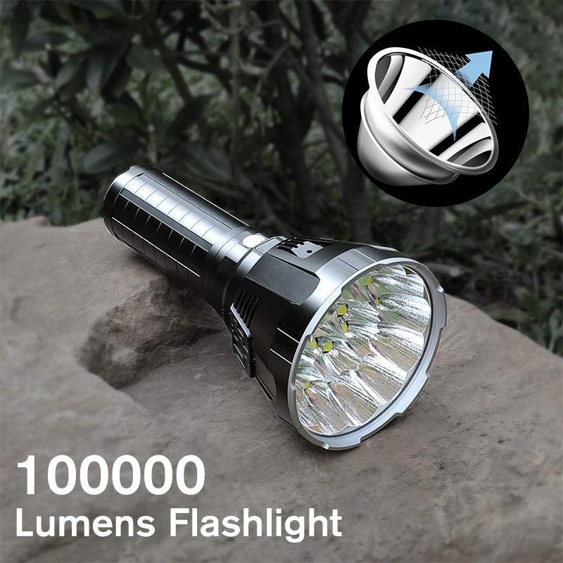 30000-5000 Lumen Høyytelses LED Vanntett Lommelykt