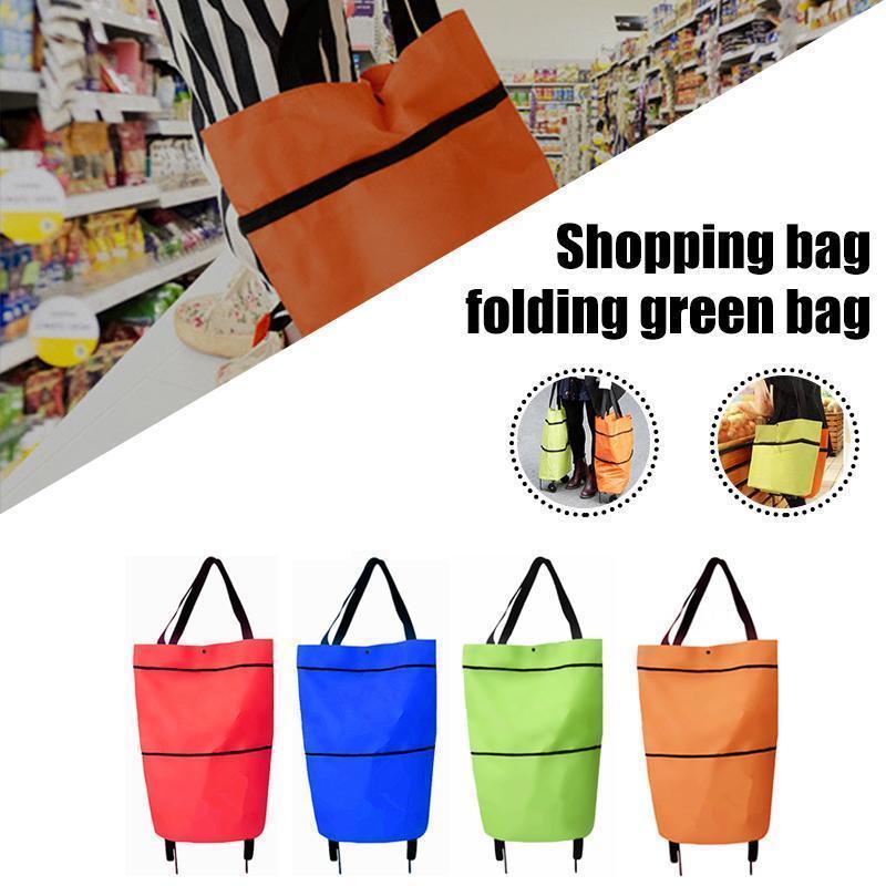 Norvo | 2 I 1 Sammenleggbar Handlekurv Tote Bag