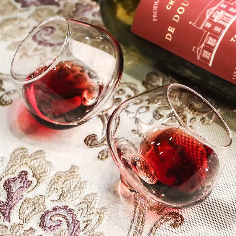 Belly Whiskey og Ølglass - Roterende Tumbler for Cocktails, Vin og andre Drinker Norvo