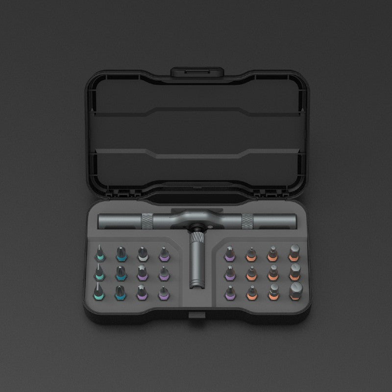 Norvo | 24-i-1 Multifunksjons Låseskrutrekker Sett, med Legerte Biter & Magnetisk Adsorpsjon, for Profesjonell Bruk, Hjem, Arbeid, DIY & Mer