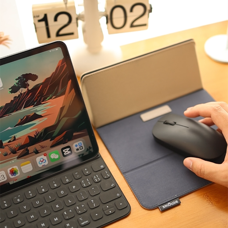 Norvo | Multifunksjonell Penneetui, Oppbevaringspose, Musmatte og Stativ