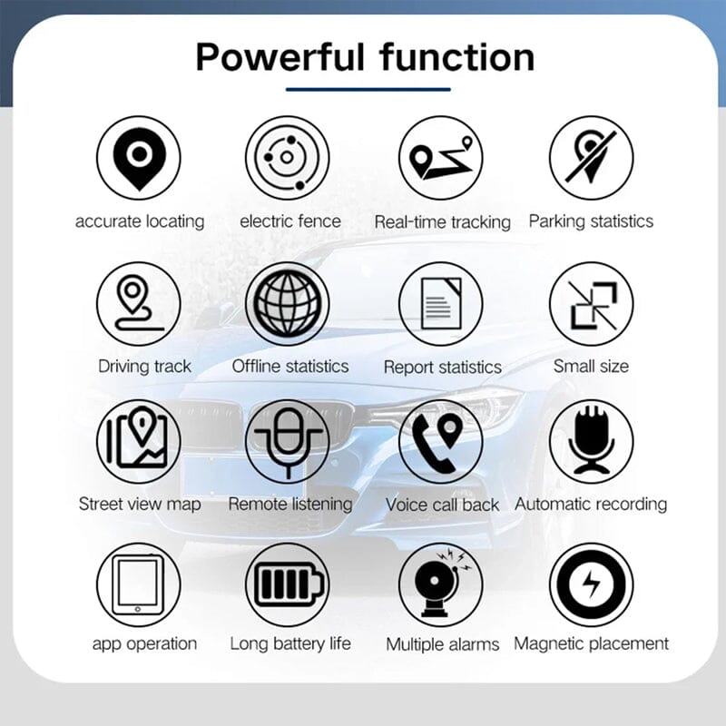 Norvo | GPS Tracker Sterk Magnetisk Bil Kjøretøy Sporing