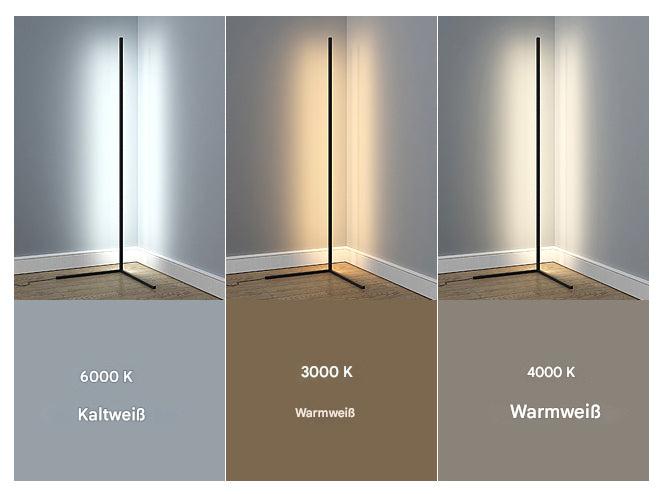 Norvo | Moderne Krok LED Gulvlampe – Plassbesparende Minimalistisk Design med Myk Ambient Belysning