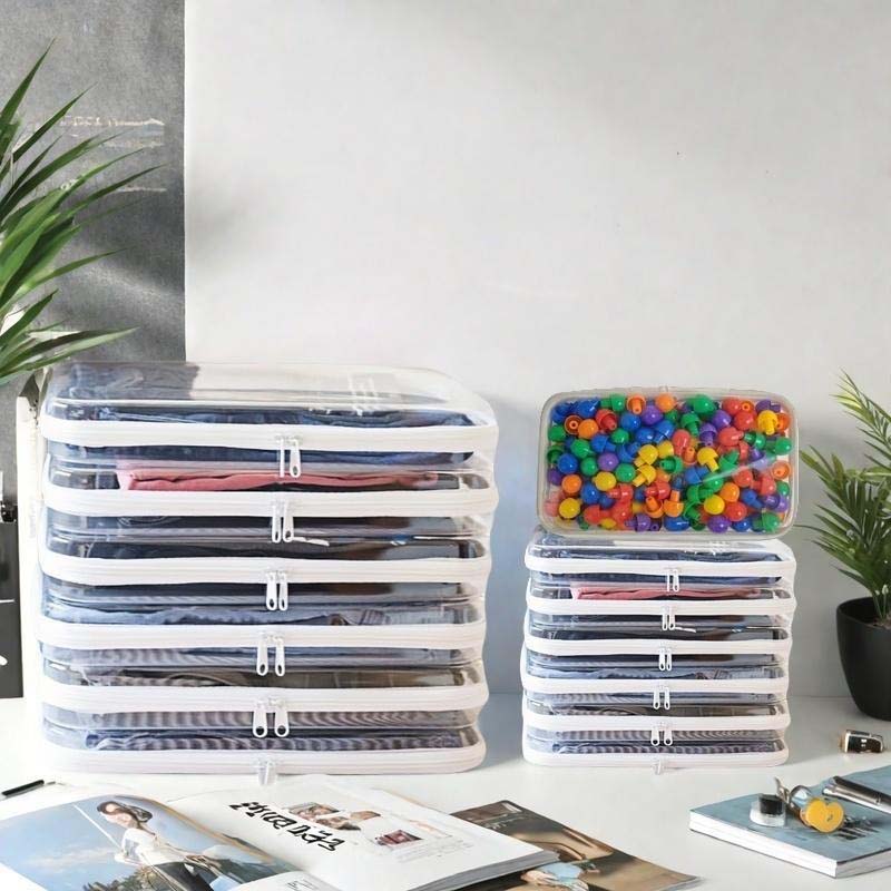 Norvo | Stort Kapasitet Glidelås Oppbevaringsboks Sett