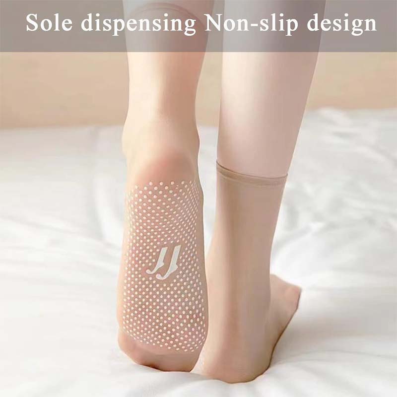 Norvo | Vår Sommer Usynlige Non-Slip Krystall Silke Sokker