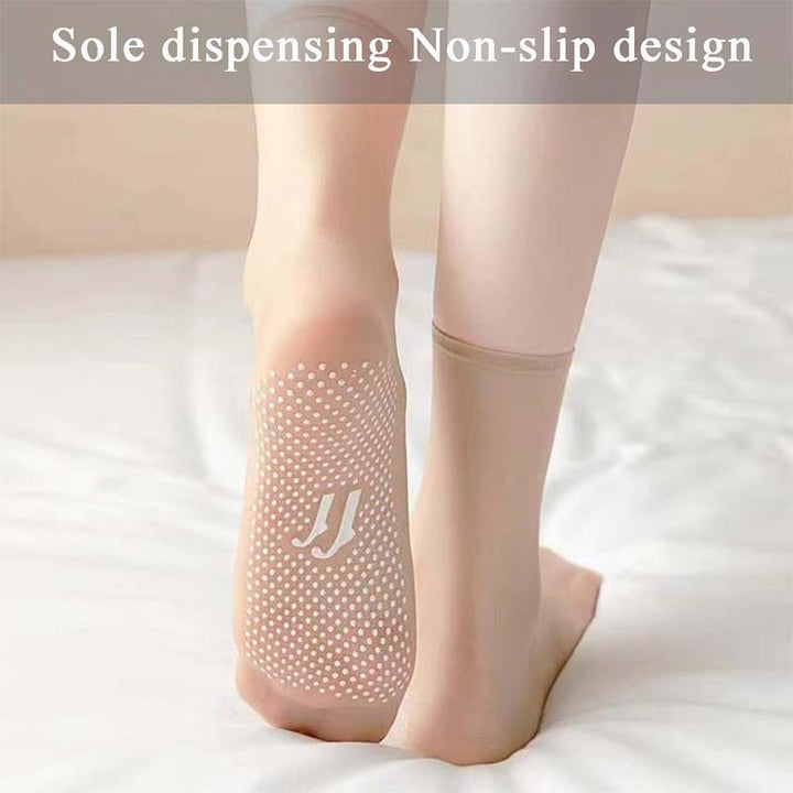 Norvo | Vår Sommer Usynlige Non-Slip Krystall Silke Sokker