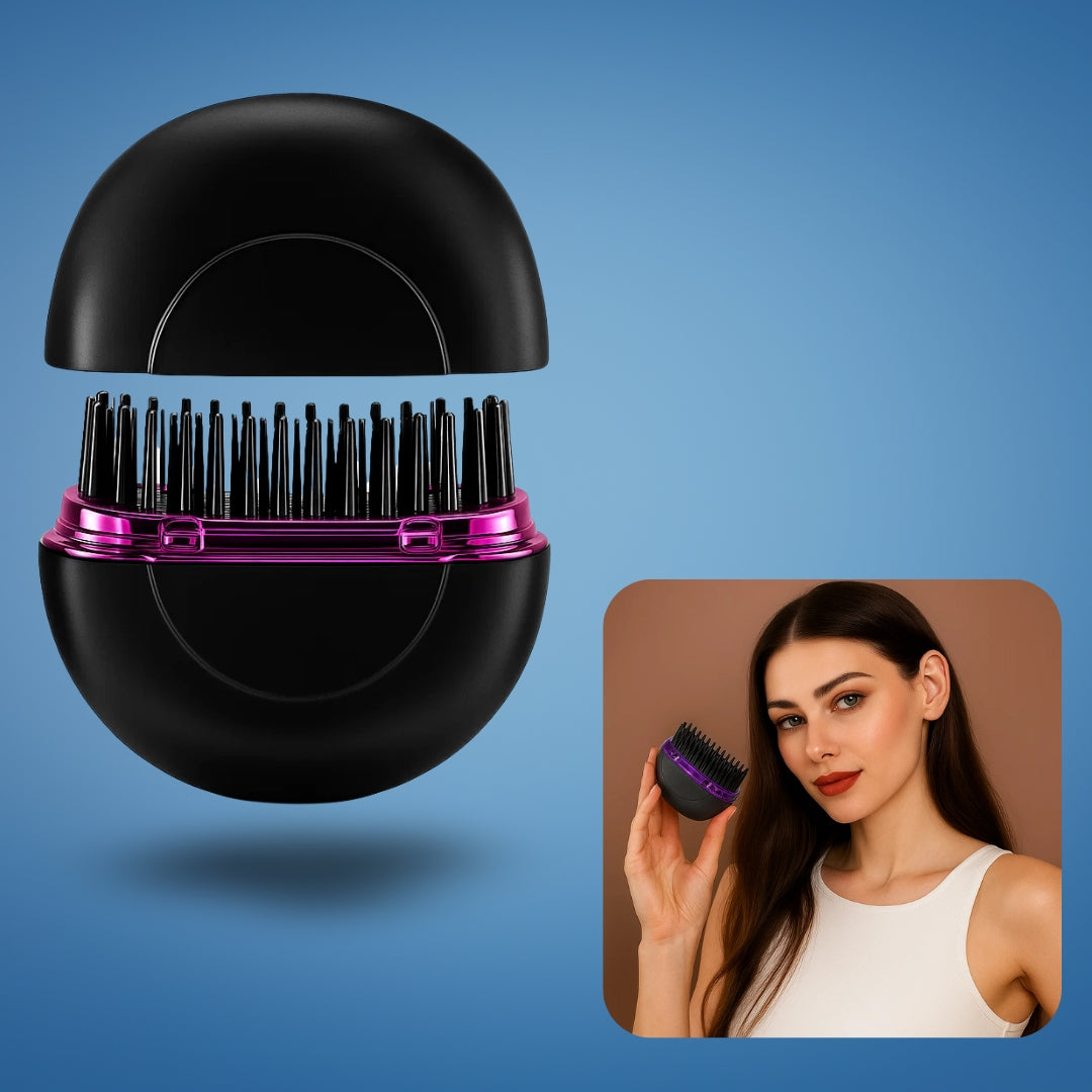 Rask oppvarming – Mini kamdesign – Frizz-fri finish – Rask oppfriskning for reise og daglig bruk Norvo